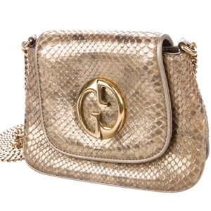 Gucci 1973 python crossbody bag
